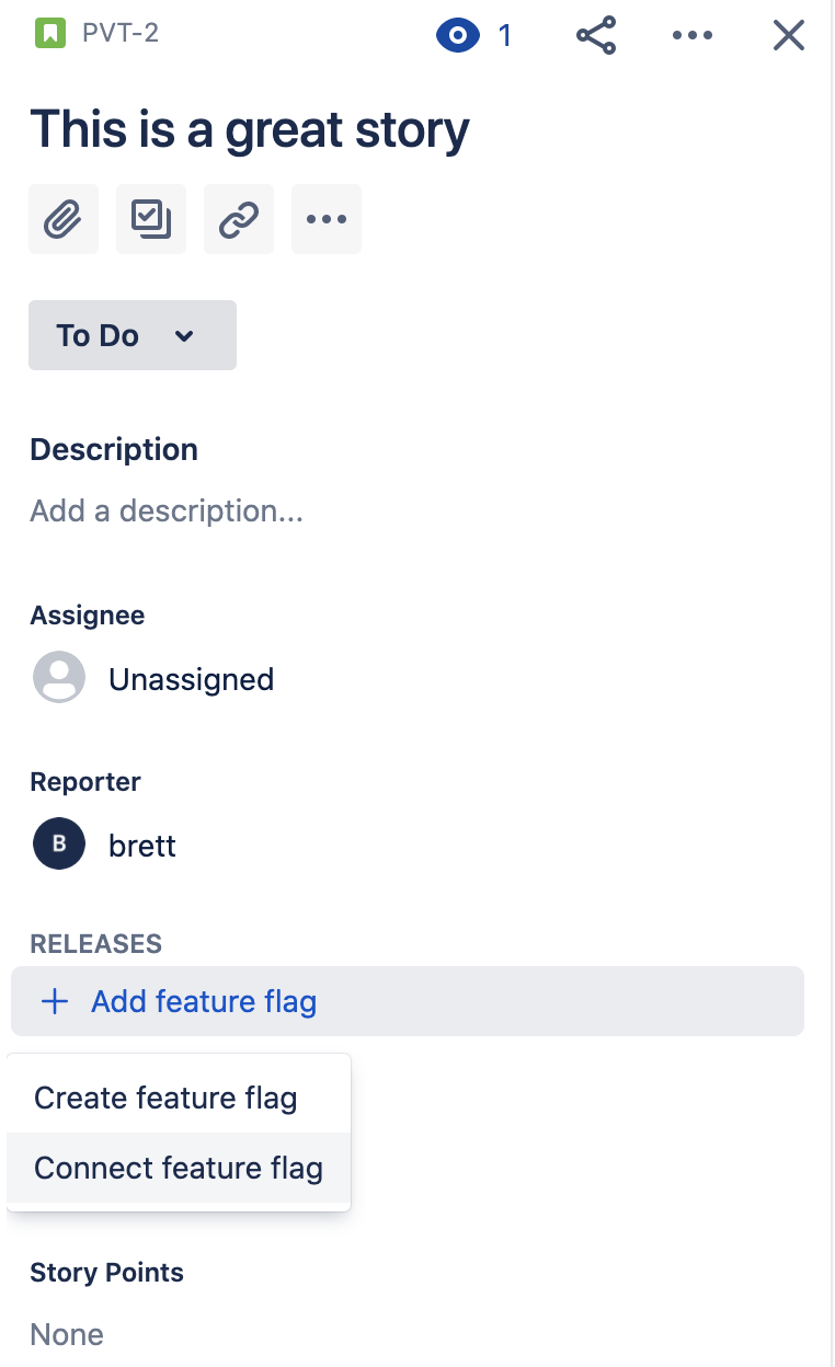 Link and View flags from within jira