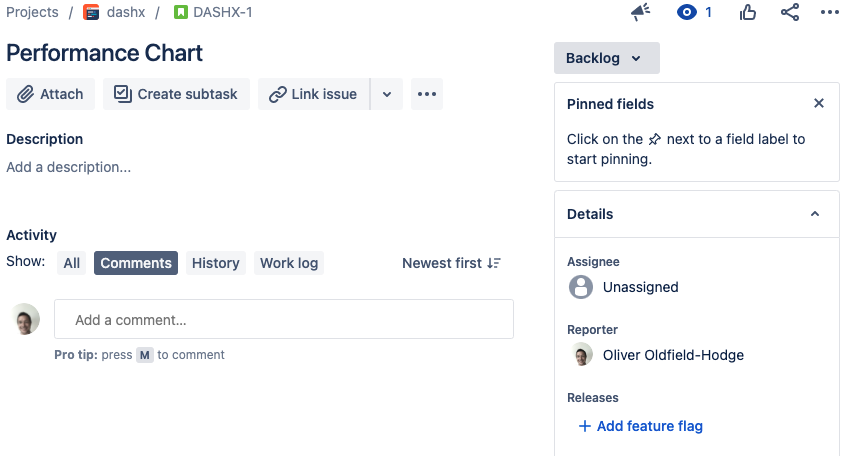 feature status in jira